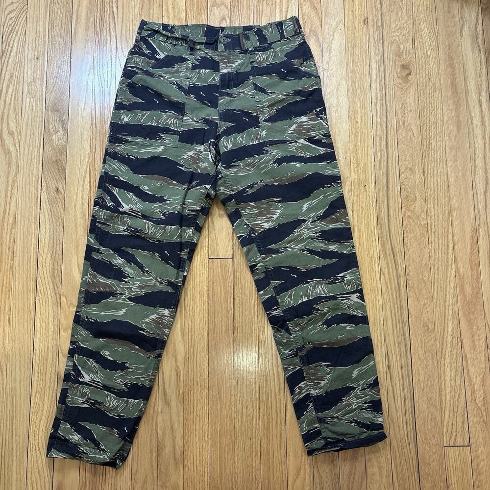 Stan Ray Men’s Size 32 Tiger Stripe Fatigue Camo Army Pants Made In USA